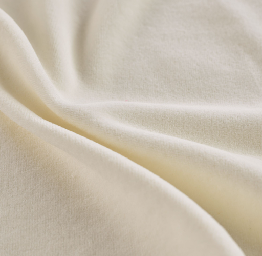 Coupon 5m Microéponge velours monoface de coton bio GOTS & Oeko-Tex | Uni Naturel