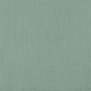  GOTS & Oeko-Tex organic double gauze | Solid (nile)