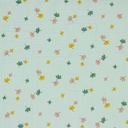 Double gaze bio GOTS & Oeko-Tex | Feuilles (mint)