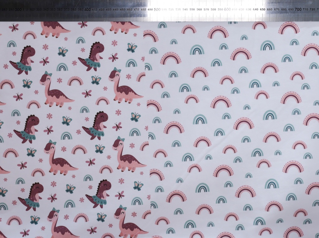 Jersey bio GOTS & Oeko-Tex By MLA 2.3 | DUO Miss Dino, Chasse aux papillons