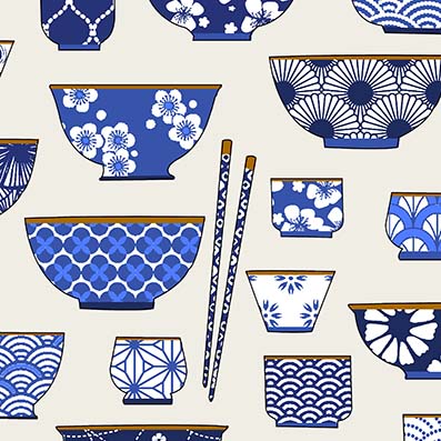 Cretonne 100% coton Oeko-Tex | Ramen