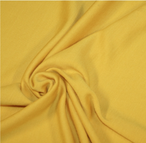 Jersey Interlock 100% Merino Mulesing free & Oeko-Tex | Uni Jaune