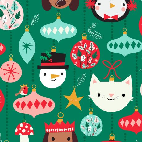 [3BC/604.ME.00/NC-F16.476 2257/202311] Cotonnade 100% coton Oeko-Tex | Cosy Christmas
