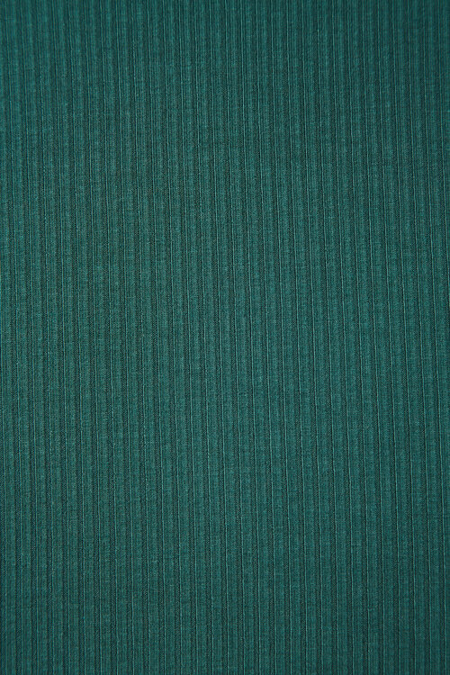 Jersey côtelé de modal Tencel® Oeko-Tex uni | Émeraude