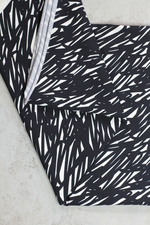 Soft sweat de coton bio et modal Oeko-Tex | Rayure noir-blanc