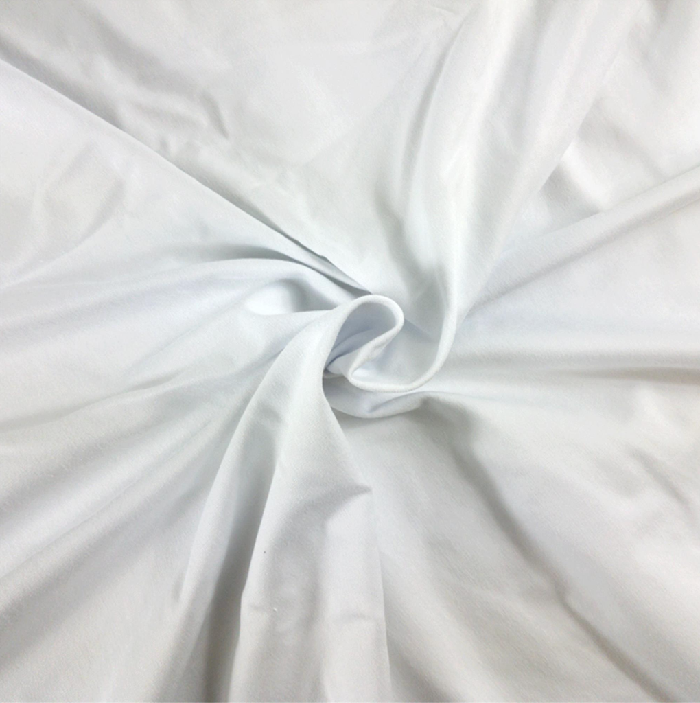📏Jersey 100% coton bio GOTS & Oeko-Tex uni | Blanc