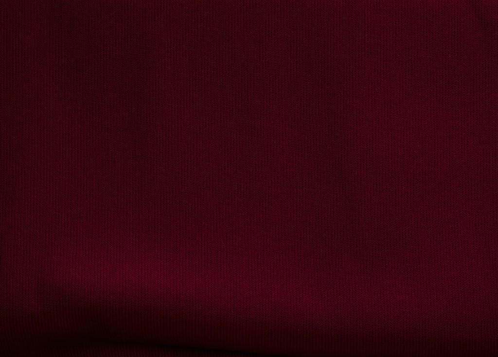 📏Tricot 100% coton bio GOTS & Oeko-Tex uni | Bordeaux