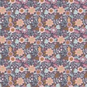 GOTS & Oeko-Tex organic fabric | Flowers (aubergine)