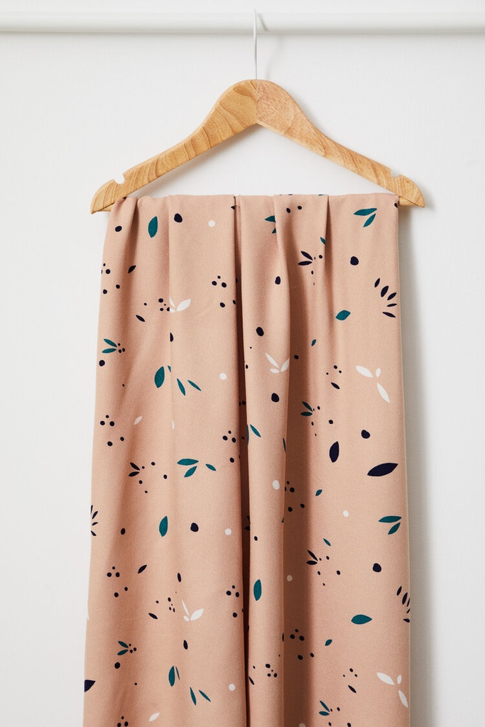 [ADCO-AX5103] 📏Crêpe de viscose 100% Ecovero Mind the Maker | Petals rose