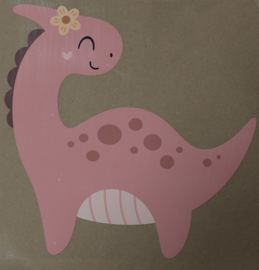 🎴Flex thermocollant Miss Dino, Promenade en forêt | Parasaurolophe