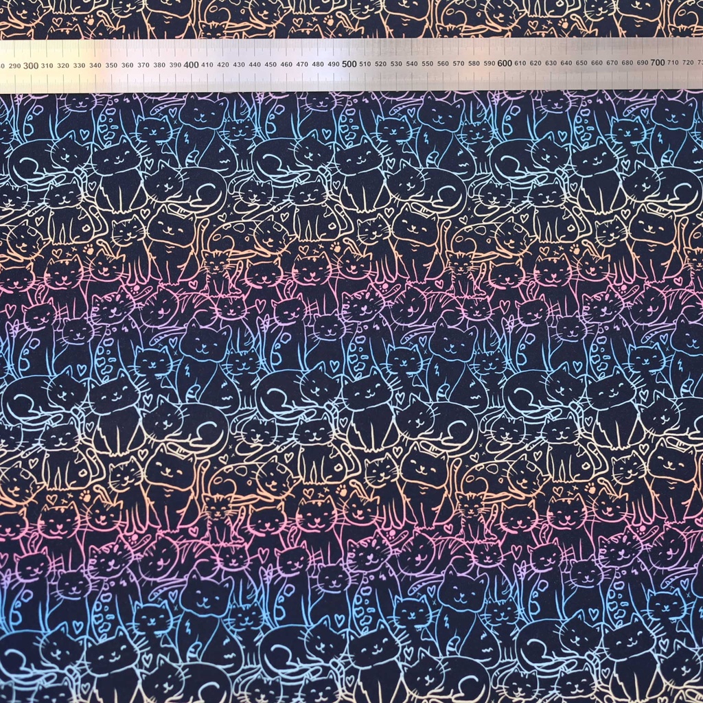 [[EXCLU-CTB 20240225]-j-Chats pastels] Jersey bio Oeko-Tex By MLA 2.3 | Chats pastels