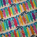 Coupon 55cm | Jersey bio GOTS & Oeko-Tex | Planches de surf (Hawaii)