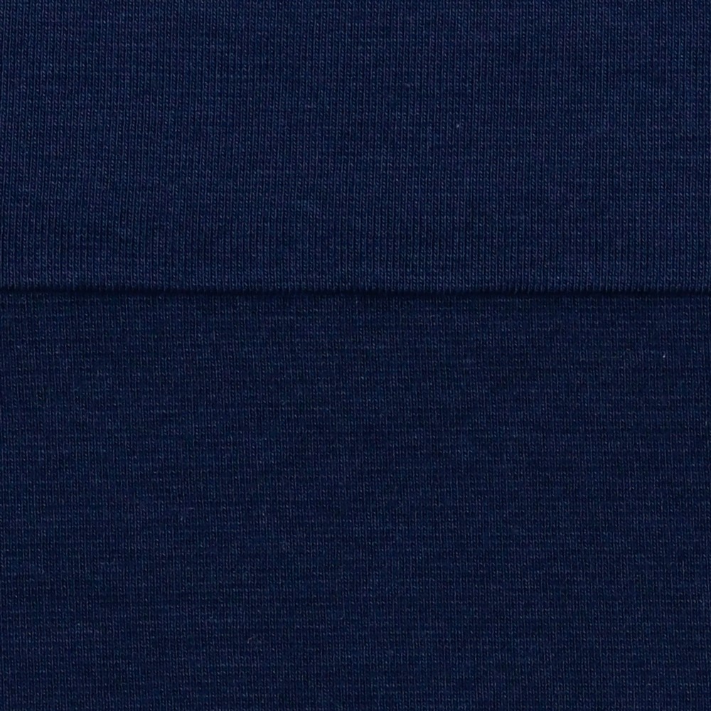 🎗️Bord-côtes tubulaire bio GOTS & Oeko-Tex uni | Marine
