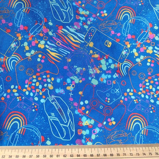 [MLA2.3-2023.014] GOTS & Oeko-Tex organic jersey | Gaming (royal)