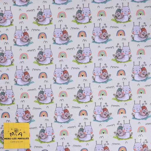 [CTB/1.108.COBIO.03/M-D1.0066/202406] 📏Jersey bio GOTS & Oeko-Tex By MLA 2.3 | "Petit escargot"