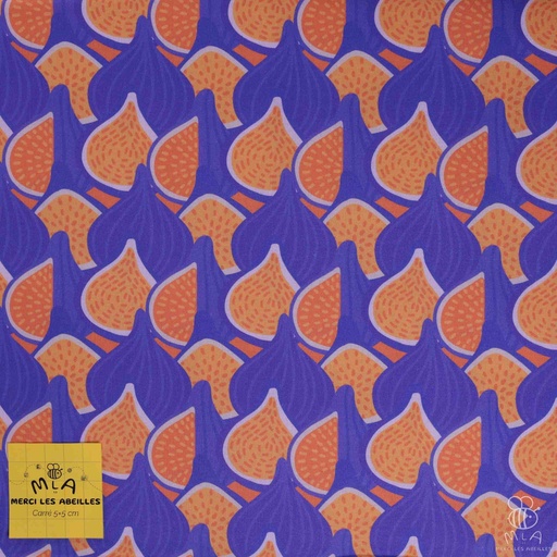 [CTB/2.211.COBIO.01/M-D1.0040/202406] 📏Percale 100% coton bio GOTS By MLA 2.3 | "Figues"