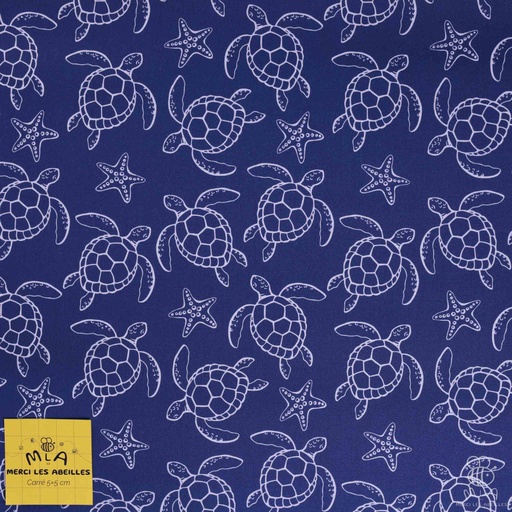 [CTB/2.211.COBIO.01/M-D1.0031/202406] 📏Percale 100% coton bio GOTS By MLA 2.3 | "Tortues"