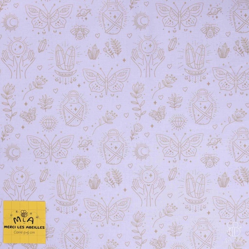 [CTB/2.211.COBIO.01/M-D1.0035/202406] 📏Percale 100% coton bio GOTS By MLA 2.3 | "Witchy"