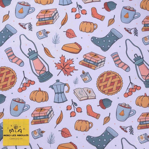 [CTB/1.104.COBIO.03/M-D1.0056/202410] 📏French Terry GOTS & Oeko-Tex By MLA 2.3 | "Délices d'automne"