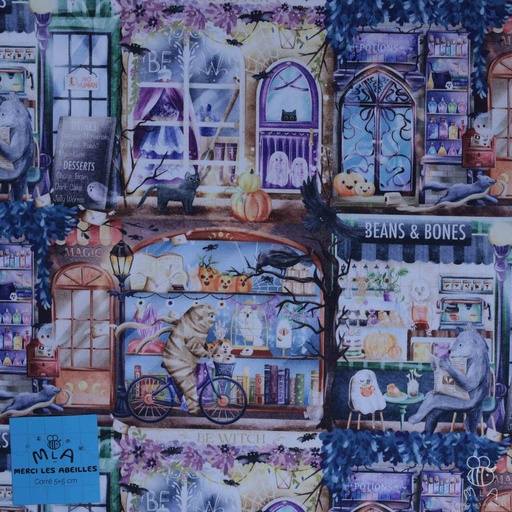 [CTB/2.207.COBIO.03/M-D1.0009/202410] 📏Gabardine GOTS & Oeko-Tex By MLA 2.3 | "Halloween Storefront"