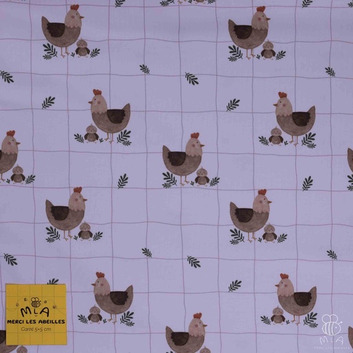 [CTB/1.108.COBIO.03/M-D1.0019/202501] 📏Jersey bio GOTS & Oeko-Tex By MLA 2.3 | "Cocottes"