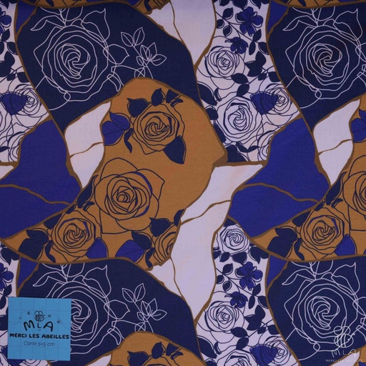 [CTB/1.108.COBIO.03/M-D1.0022/202501] 📏Jersey bio GOTS & Oeko-Tex By MLA 2.3 | "Roses antiques"