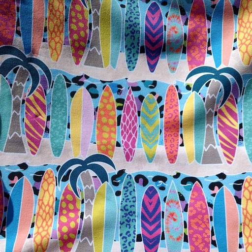 [MLA2.3-2023.030] GOTS & Oeko-Tex organic jersey | Surfboard Hawaii)