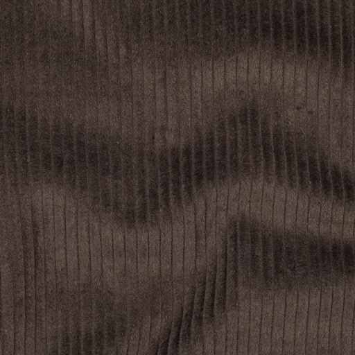 [VHT/218.CO.02/U-F1.05130.005/202507] 📏 Velours côtelé 100% coton Oeko-Tex uni | Brun