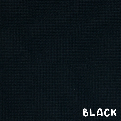 [VHT-06227.001 BLACK] 📏Éponge nid d'abeille standard Oeko-Tex uni | Noir