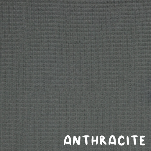 [VHT-06227.002 ANTHRACITE] 📏Éponge nid d'abeille standard Oeko-Tex uni | Anthracite
