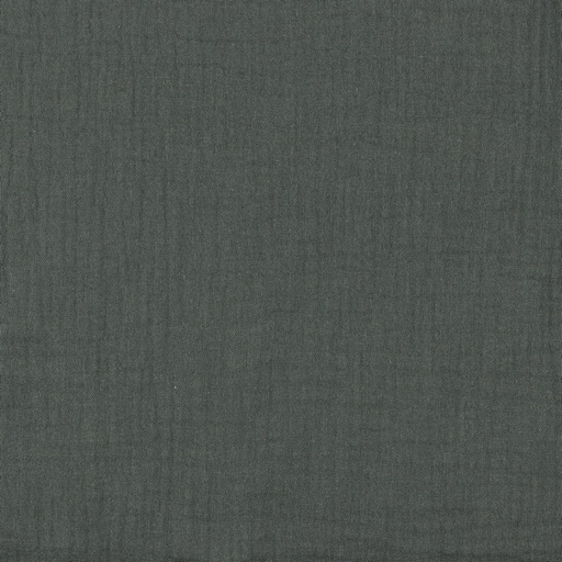 [VHT-03959.002 DARK GREY] Double gaze bio GOTS & Oeko-Tex | Uni (Gris foncé)