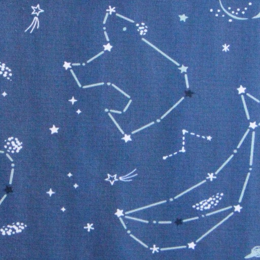 [DMT-79463 POLAIRE] Coton Oeko-Tex & Reach | Nuit Polaire (bleu)