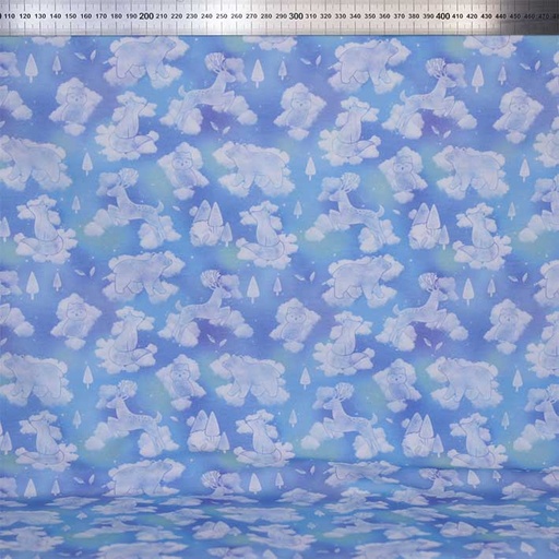 [[EXCLU-CTB 20231117]-ft-Comme dans un rêve (bleu clair)] French Terry bio GOTS & Oeko-Tex By MLA 2.3 | Comme dans un rêve