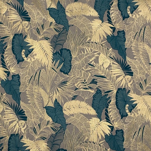 [CARLOSF-341472-Ouistiti OR] Cotonnade foil dorée Oeko-Tex | Ouistiti OR