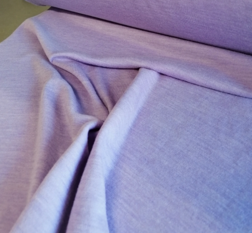 [RM-MF-MERIINO.INT-LAVEN260] Jersey Interlock 100% Merino Mulesing free & Oeko-Tex | Uni Lavande