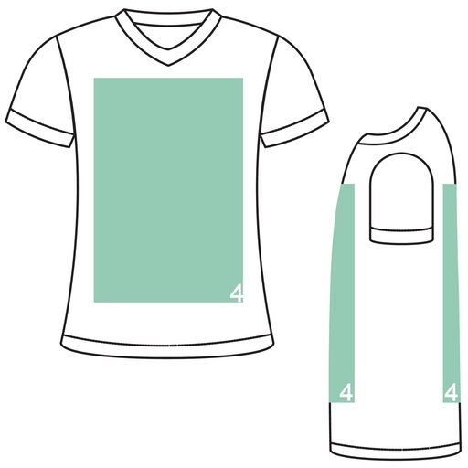 🎴Flex imprimé personnalisé prêt-à-poser | Format 4 : face/dos