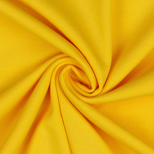 [VHT-08036.028 YELLOW] 📏Jersey de coton bio GOTS & Oeko-Tex uni | Jaune