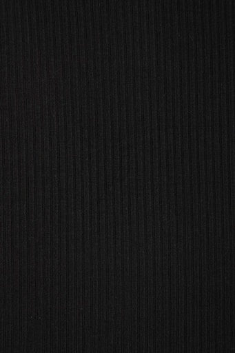 [ADCO-MM-5807] Jersey côtelé de modal Tencel® Oeko-Tex uni | Noir