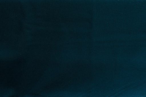 [FBLY-1085-755] 📏Tricot 100% coton bio GOTS & Oeko-Tex uni | Pétrole