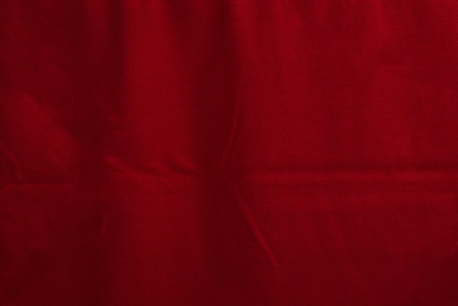 [FBLY-1170-405] 📏Piqué 100% coton bio GOTS & Oeko-Tex uni | Rouge