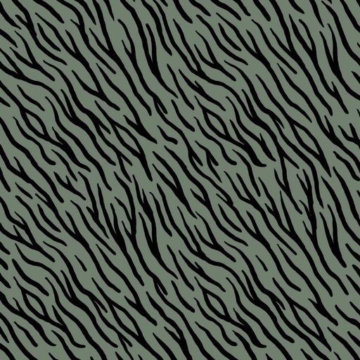 [VHT-09762.004] GOTS & Oeko-Tex organic soft sweat | Zebra skin (dark mint)