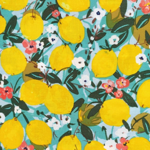 [ADL-2272-00-Cloud9]  📏Cotonnade 100% coton bio enduit Cloud9 | "Tart Days"