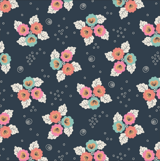 [ADL-2270-09-Cloud9] 📏Cotonnade 100% coton bio GOTS Cloud9 | "Monsoon Bloom"