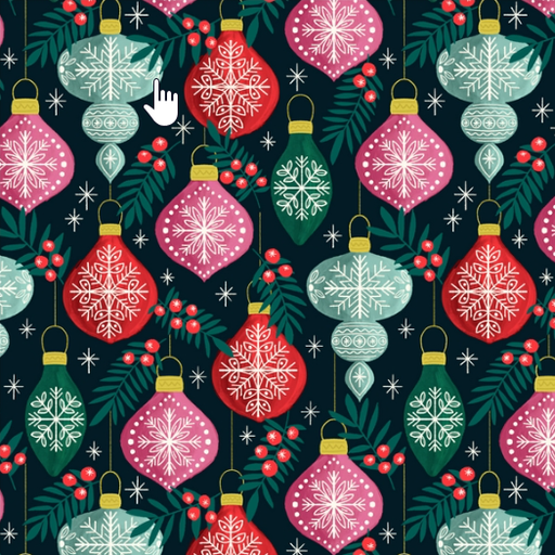 [ADL-2271-95-Cloud9] 📏Cotonnade 100% coton bio GOTS Cloud9 | "Berries & Baubles"